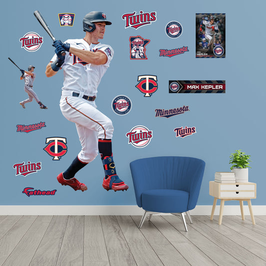 Minnesota Twins: Max Kepler         - Officially Licensed MLB Removable     Adhesive Decal