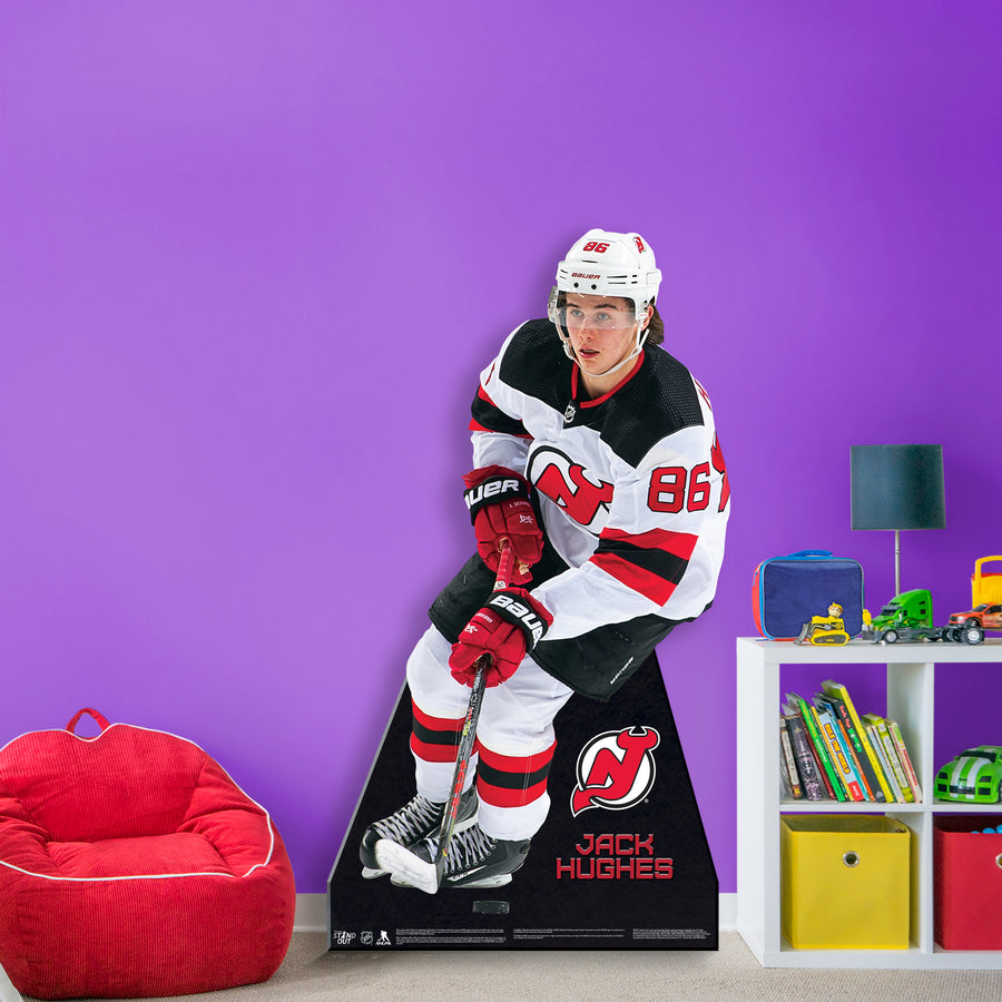 Jack Hughes - Life-Size Stand Out - Official NHL - New Jersey Devils - Foam Core Cutout