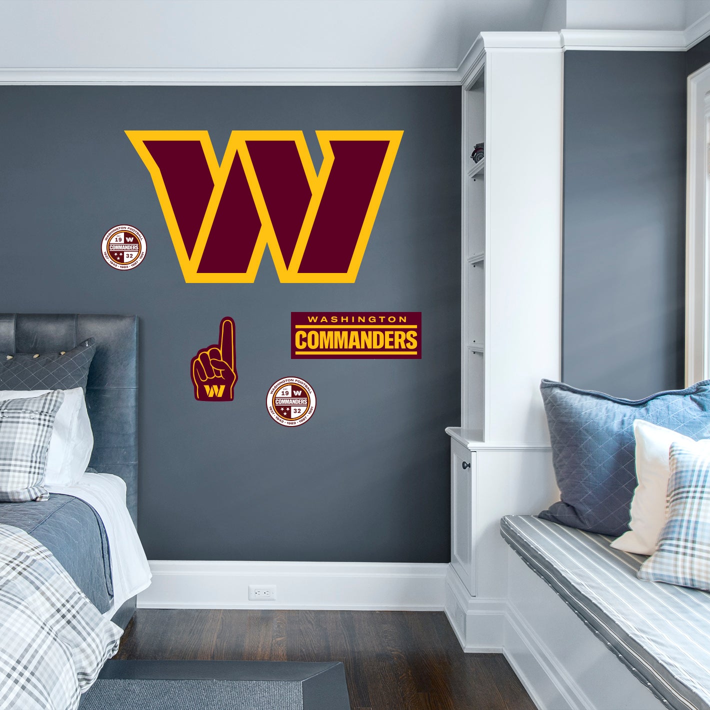 Washington Commanders: Logo - Officially Licensed NFL Removable Adhesive Decal