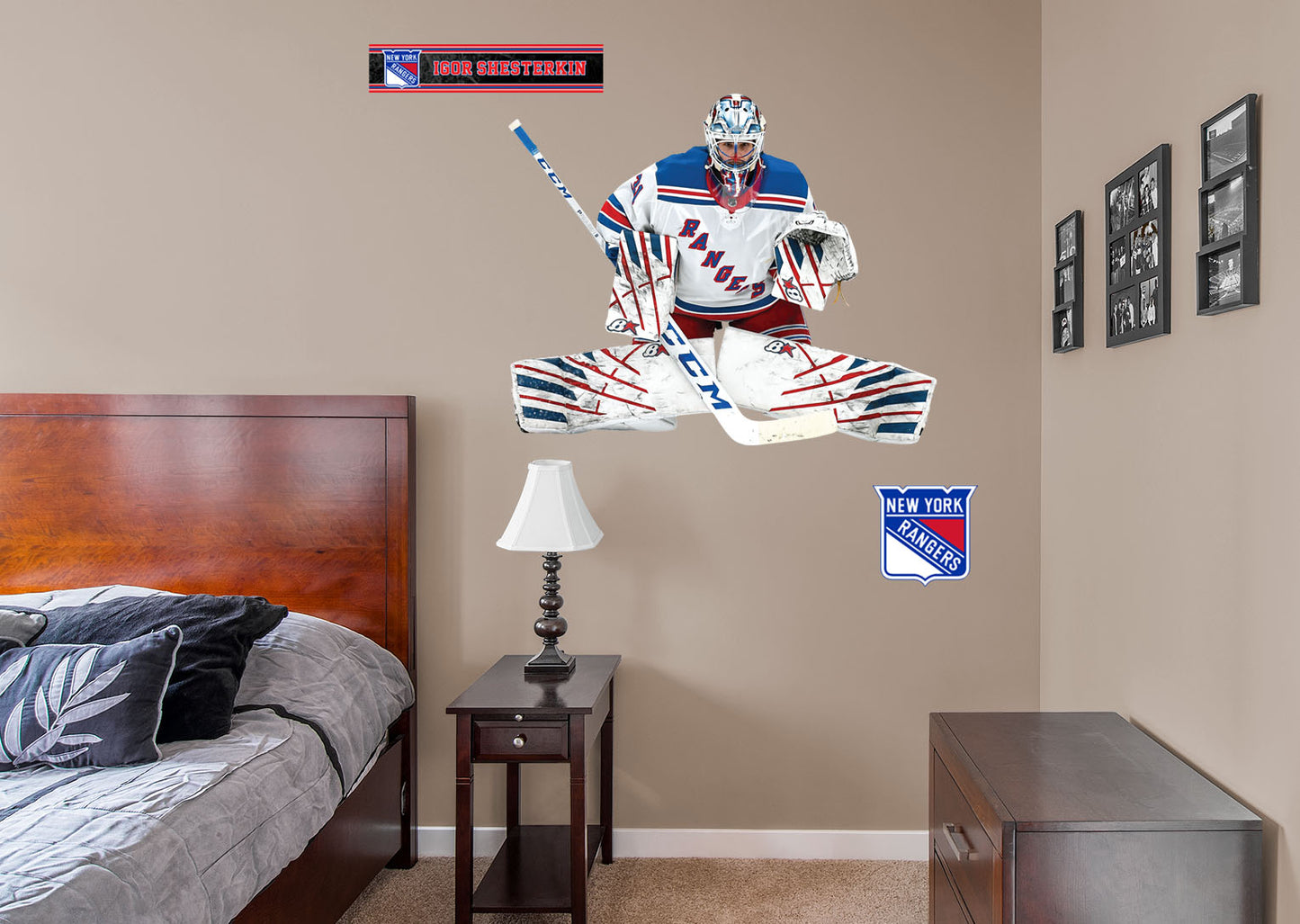 New York Rangers: Igor Shesterkin 2021        - Officially Licensed NHL Removable Wall   Adhesive Decal