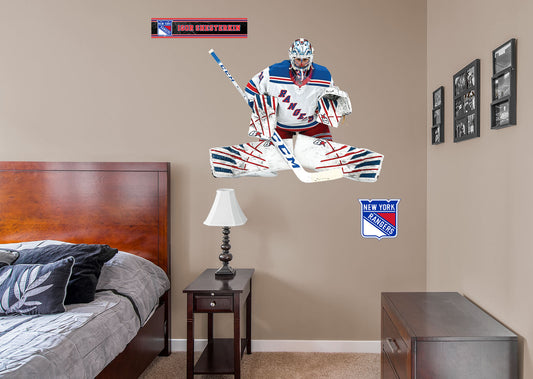 New York Rangers: Igor Shesterkin         - Officially Licensed NHL Removable Wall   Adhesive Decal