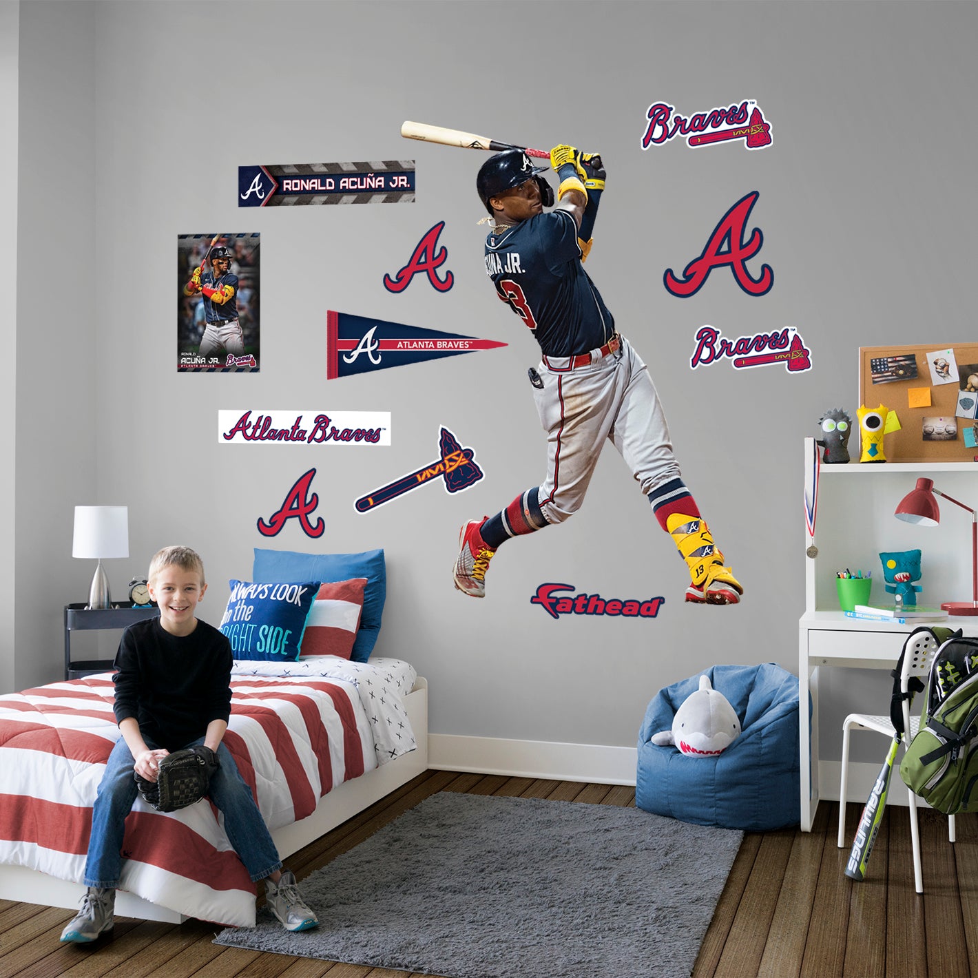 Atlanta Braves: Ronald Acuña Jr. 2022 - Officially Licensed MLB Removable  Adhesive Decal