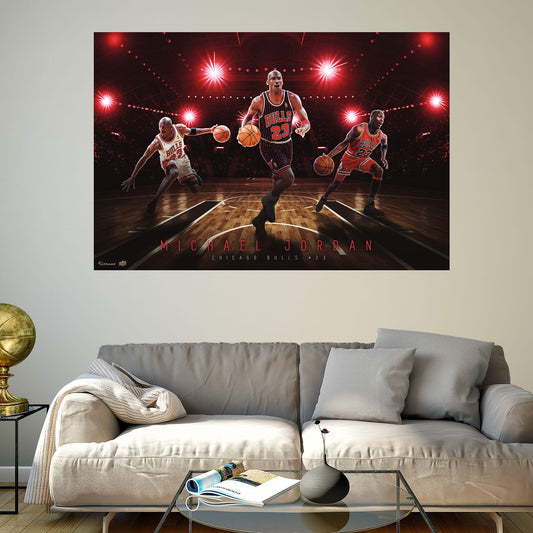 Michael Jordan:  Montage Mural        - Officially Licensed NBA Removable Wall   Adhesive Decal