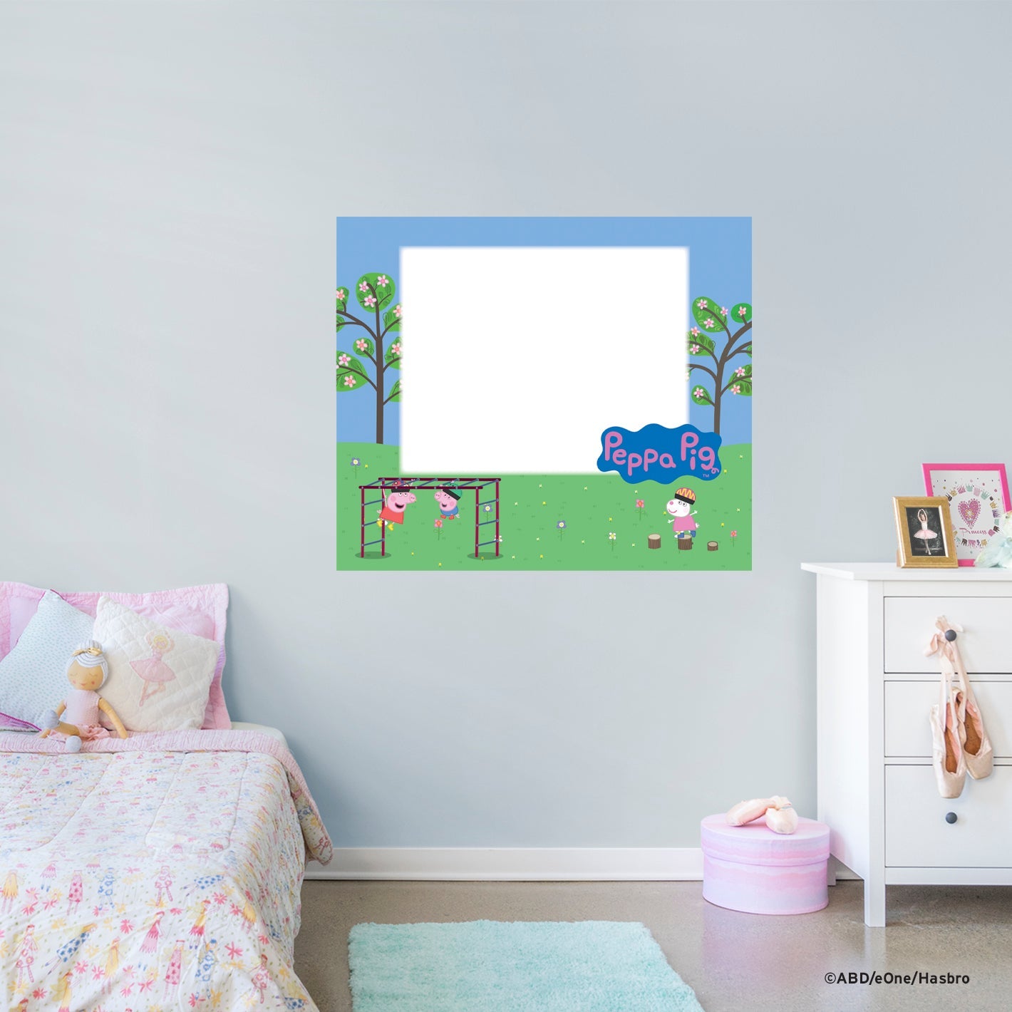 Peppa Pig: Climbing Frame Dry Erase - Officially Licensed Hasbro Removable Adhesive Decal