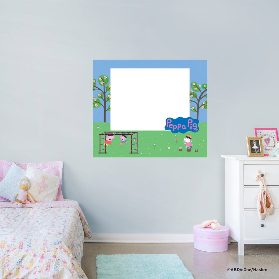 Peppa Pig - Climbing Frame - Dry Erase - Official Hasbro - Reusable Vinyl Wall Decal