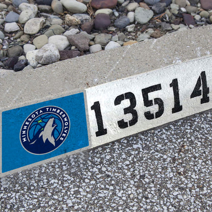 Minnesota Timberwolves:  Address Block Logo        - Officially Licensed NBA    Outdoor Graphic