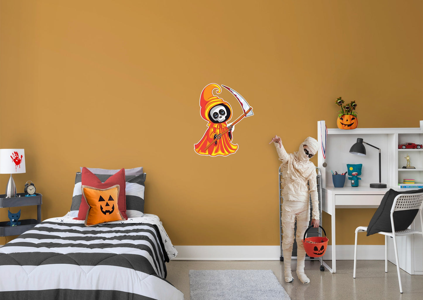 Halloween: Scythe Icon        -   Removable Wall   Adhesive Decal