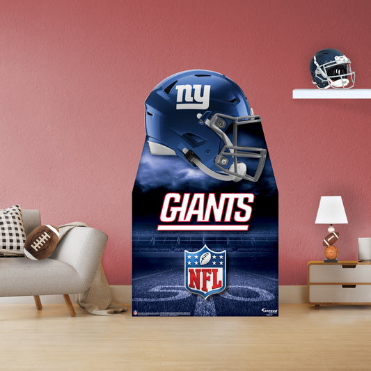 New York Giants:   Helmet  Life-Size   Foam Core Cutout  - Officially Licensed NFL    Stand Out