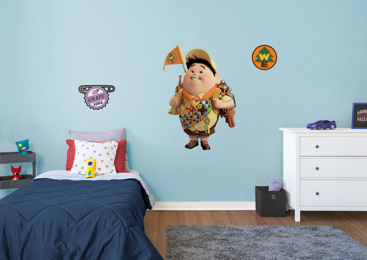 UP: Russell RealBig        - Officially Licensed Disney Removable Wall   Adhesive Decal