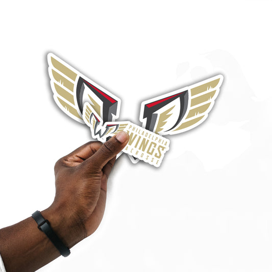 Philadelphia Wings:  2022 Logo Minis        - Officially Licensed NLL Removable     Adhesive Decal