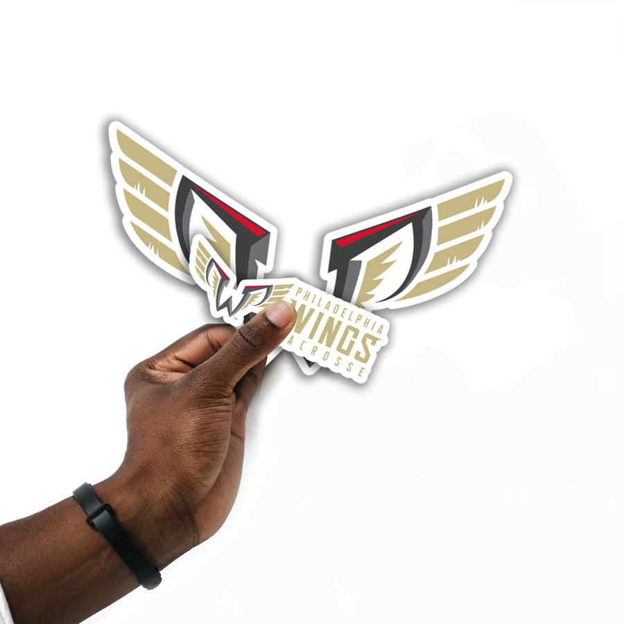 Philadelphia Wings: Logo Minis - Officially Licensed NLL Removable Adhesive Decal