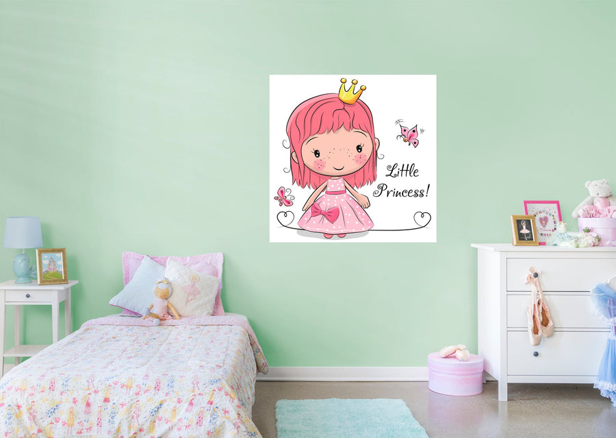 Nursery Princess:  Little Princess Mural        -   Removable Wall   Adhesive Decal