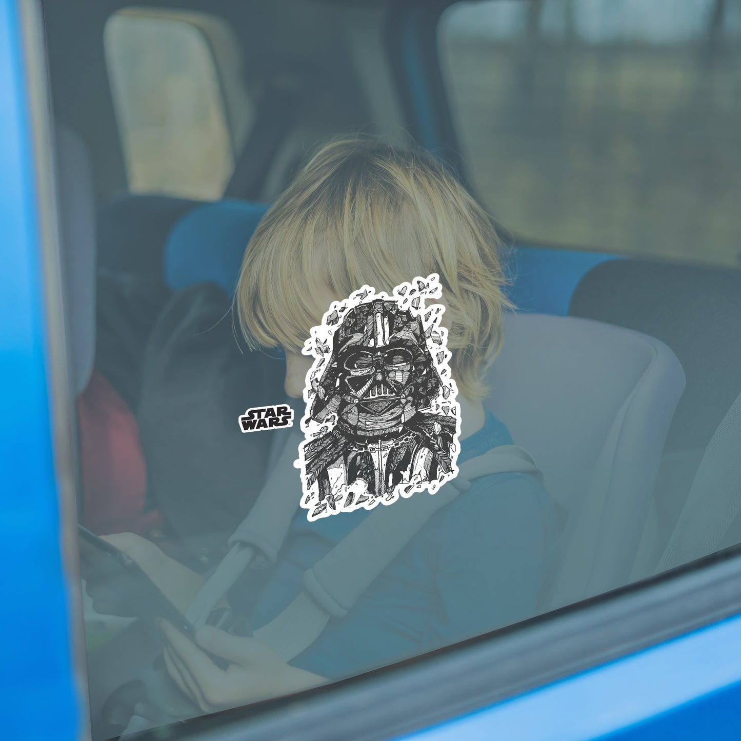 Darth Vader Window Clings        - Officially Licensed Star Wars Removable Window   Static Decal