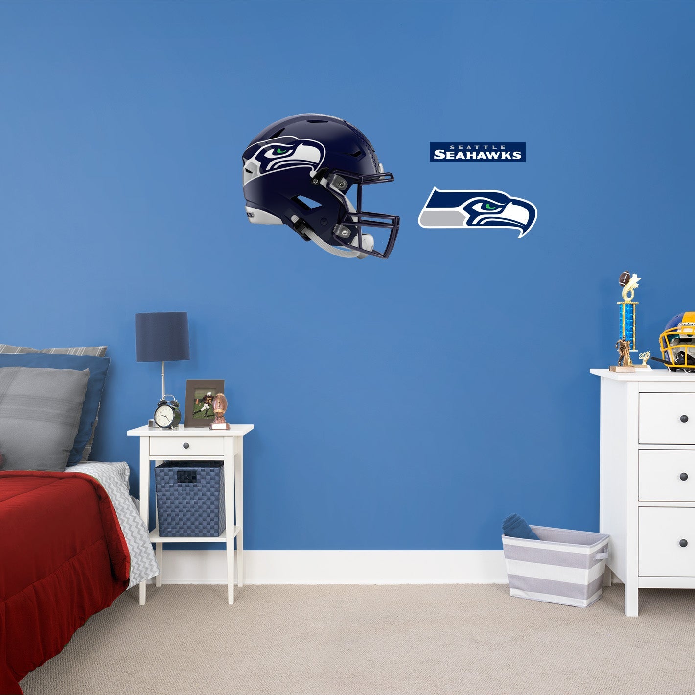 Seattle Seahawks: Helmet - Officially Licensed NFL Removable Adhesive Decal
