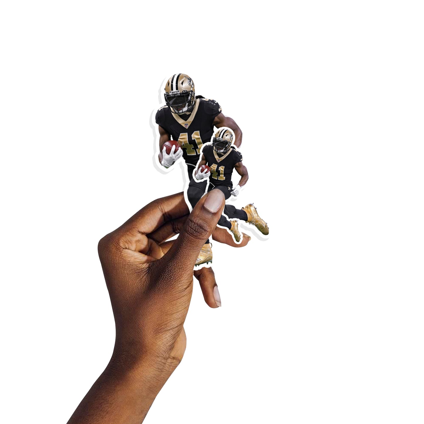 Sheet of 5 -New Orleans Saints: Alvin Kamara 2021 Player MINIS        - Officially Licensed NFL Removable     Adhesive Decal