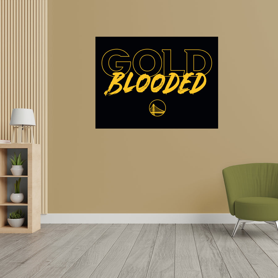 Golden State Warriors - RealBig Hype Logo Collection - Official NBA - Reusable Vinyl Wall Decals