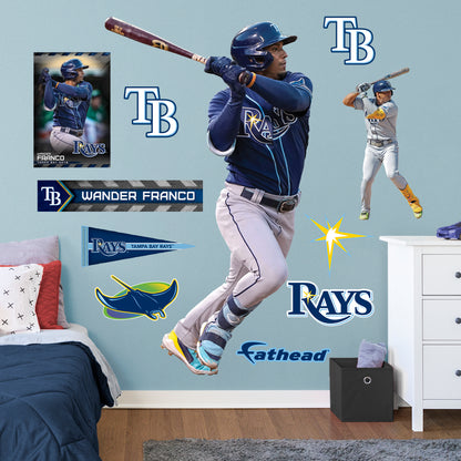 Tampa Bay Rays: Wander Franco 2021 - Officially Licensed MLB Removable