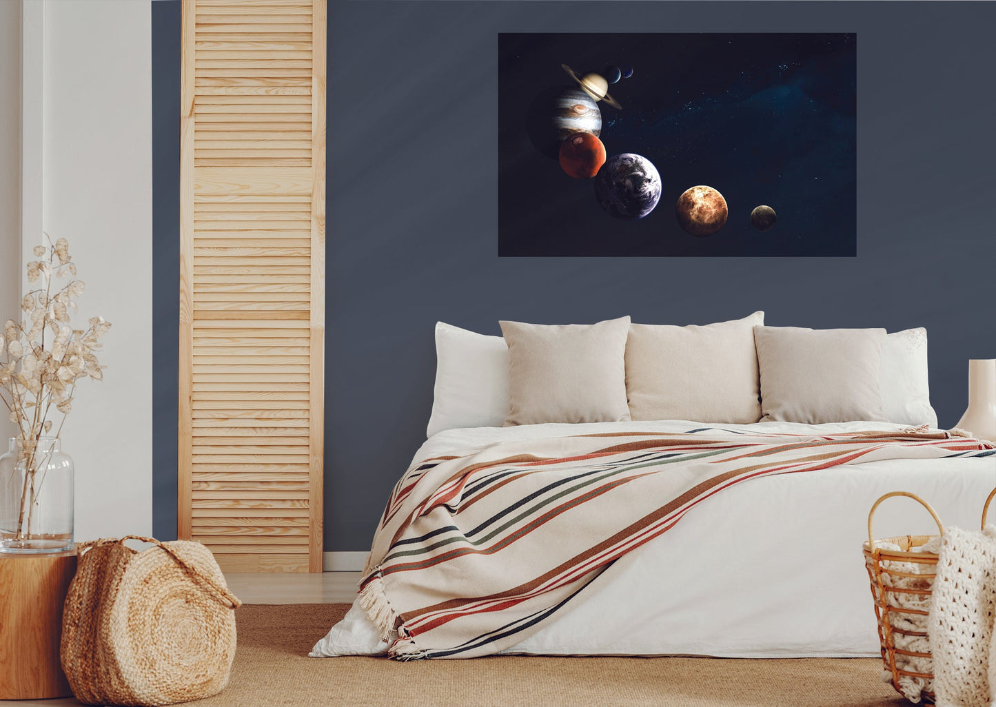 Planets:  Queue Mural        -   Removable     Adhesive Decal