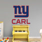 New York Giants:  Stacked Personalized Name        - Officially Licensed NFL Removable Wall   Adhesive Decal