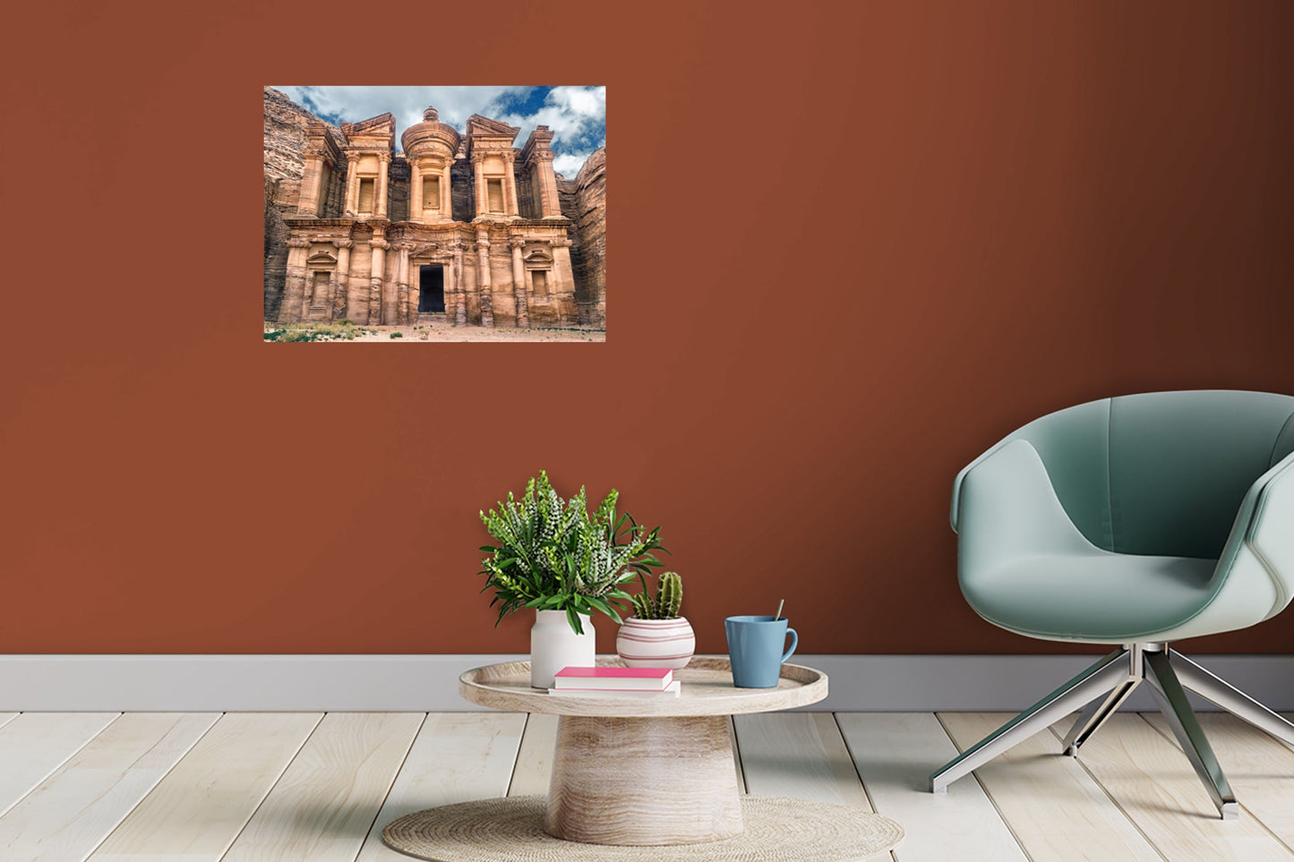Popular Landmarks: Petra Realistic Poster - Removable Adhesive Decal
