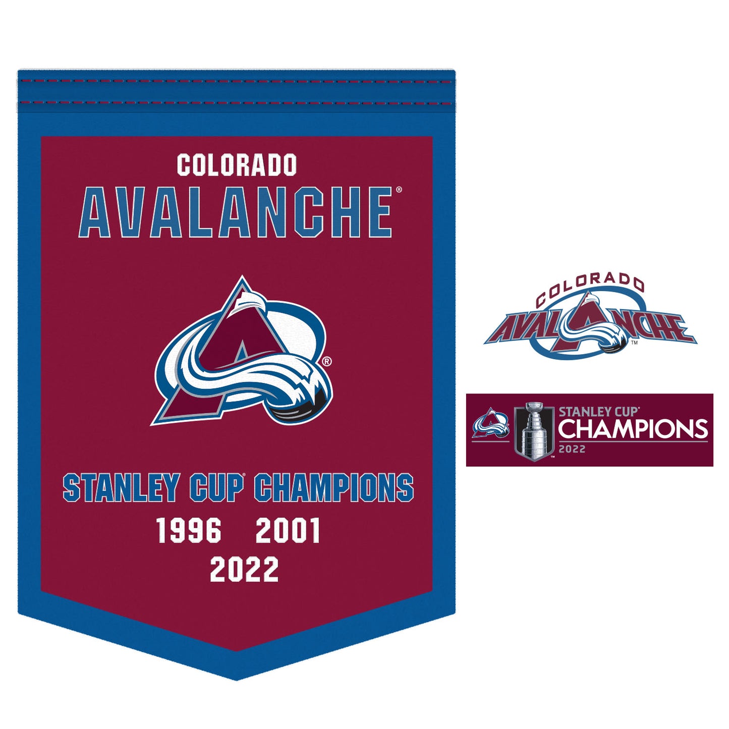Colorado Avalanche: 2022 Stanley Cup Champions Logo Mini Cardstock Cut –  Fathead