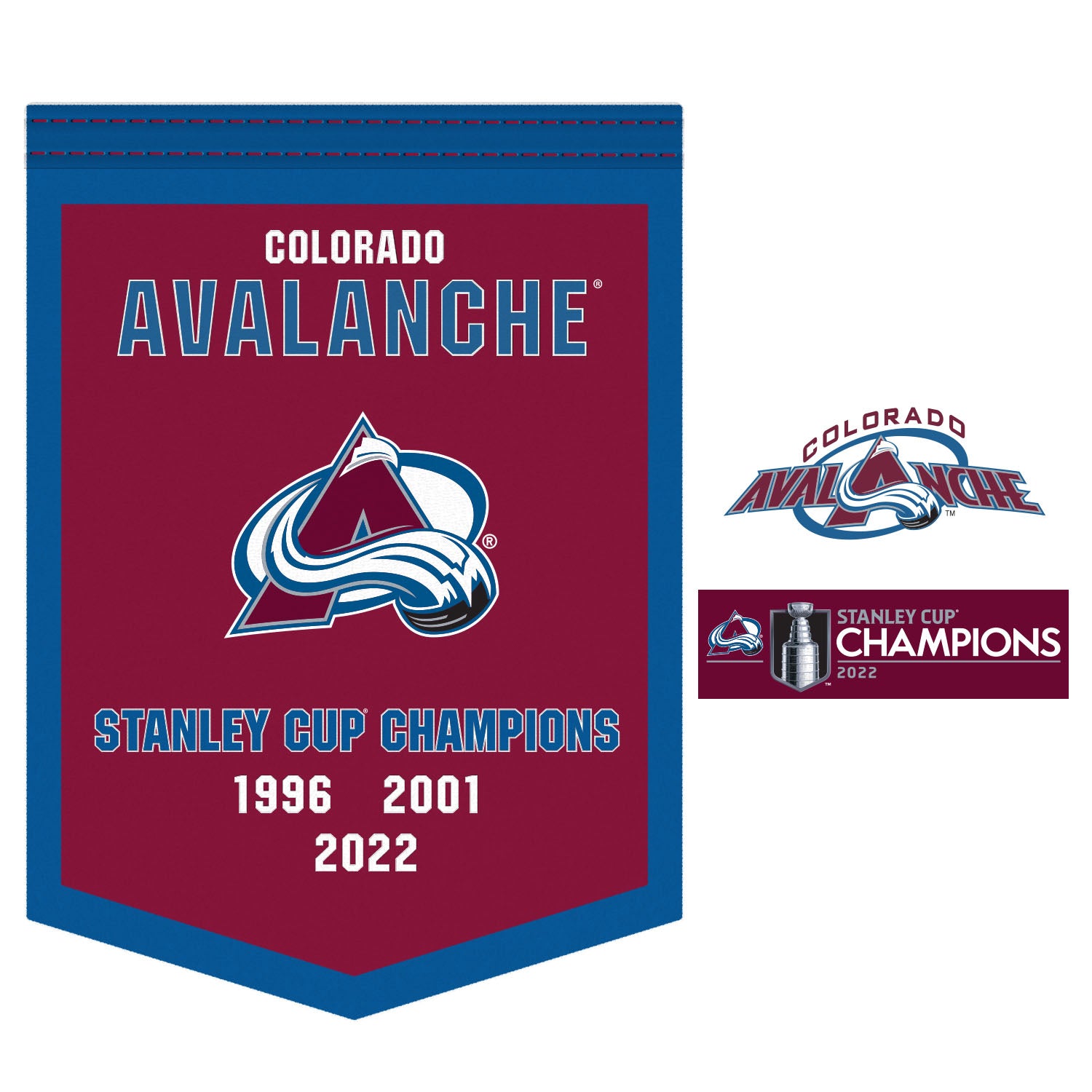 WinCraft 2022 Stanley Cup Champions Colorado Avalanche Wooden Sign