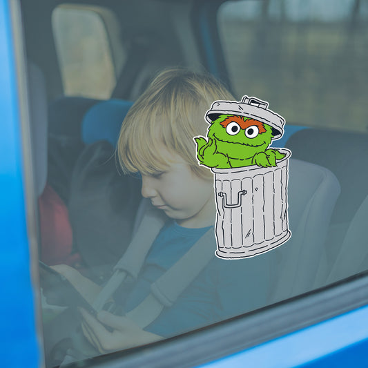 Oscar the Grouch Window Cling        - Officially Licensed Sesame Street Removable Window   Static Decal
