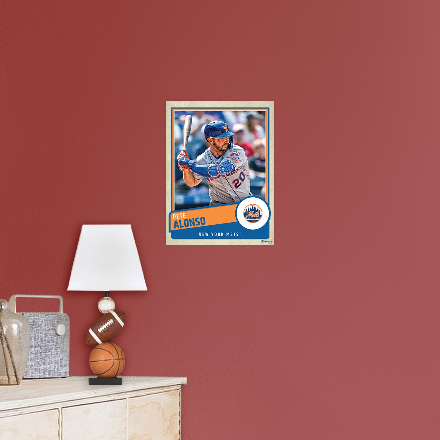 New York Mets: Pete Alonso  Poster        - Officially Licensed MLB Removable     Adhesive Decal