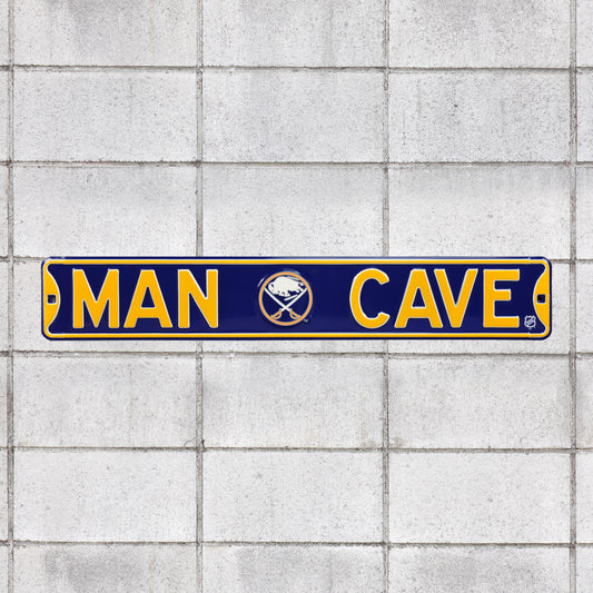 Buffalo Sabres: Man Cave - Officially Licensed NHL Metal Street Sign