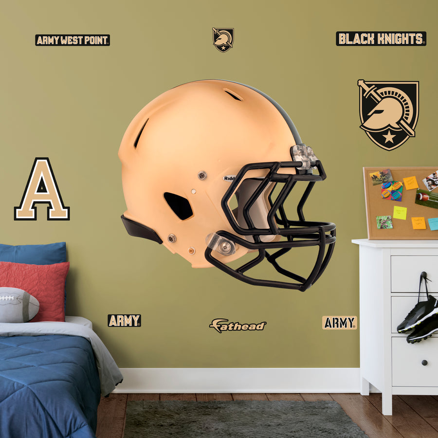 Army Black Knights - RealBig Helmet Collection - Official NCAA - Army Black Knights - Reusable Vinyl Wall Decals
