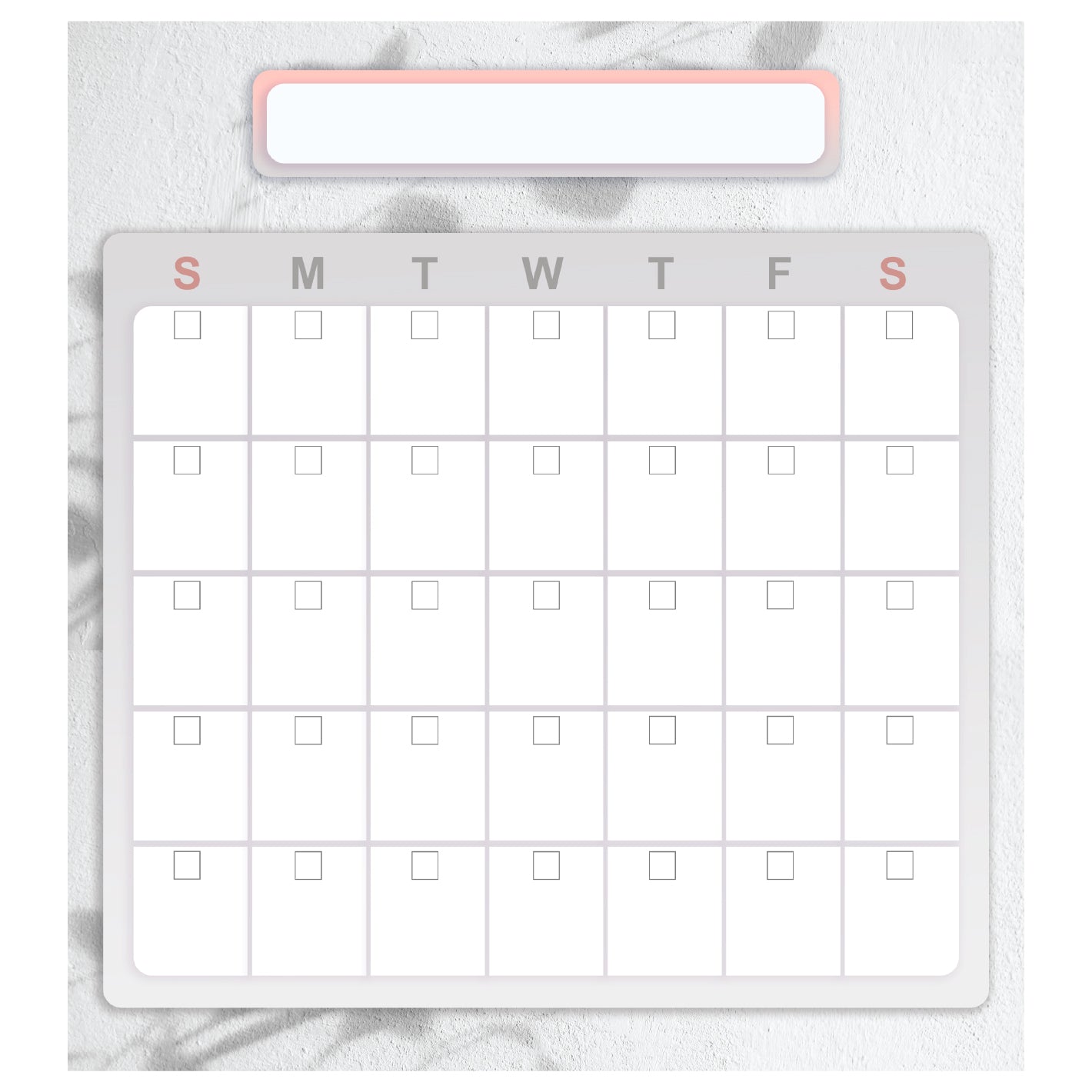 Grey Calanders Calendars: Grey Shadows One Month Calendar Dry Erase - Removable Adhes ...