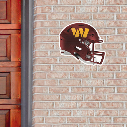 Washington Commanders - Helmet - Outdoor Wall Decal - Official NFL - Scratch Resistant Alumigraphics Smooth