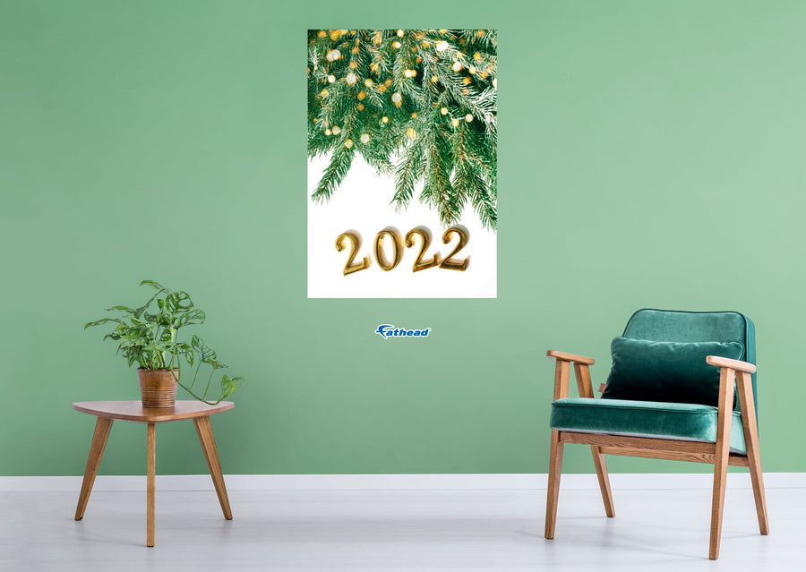 New Year: Magical 2022 Poster - Removable Adhesive Decal