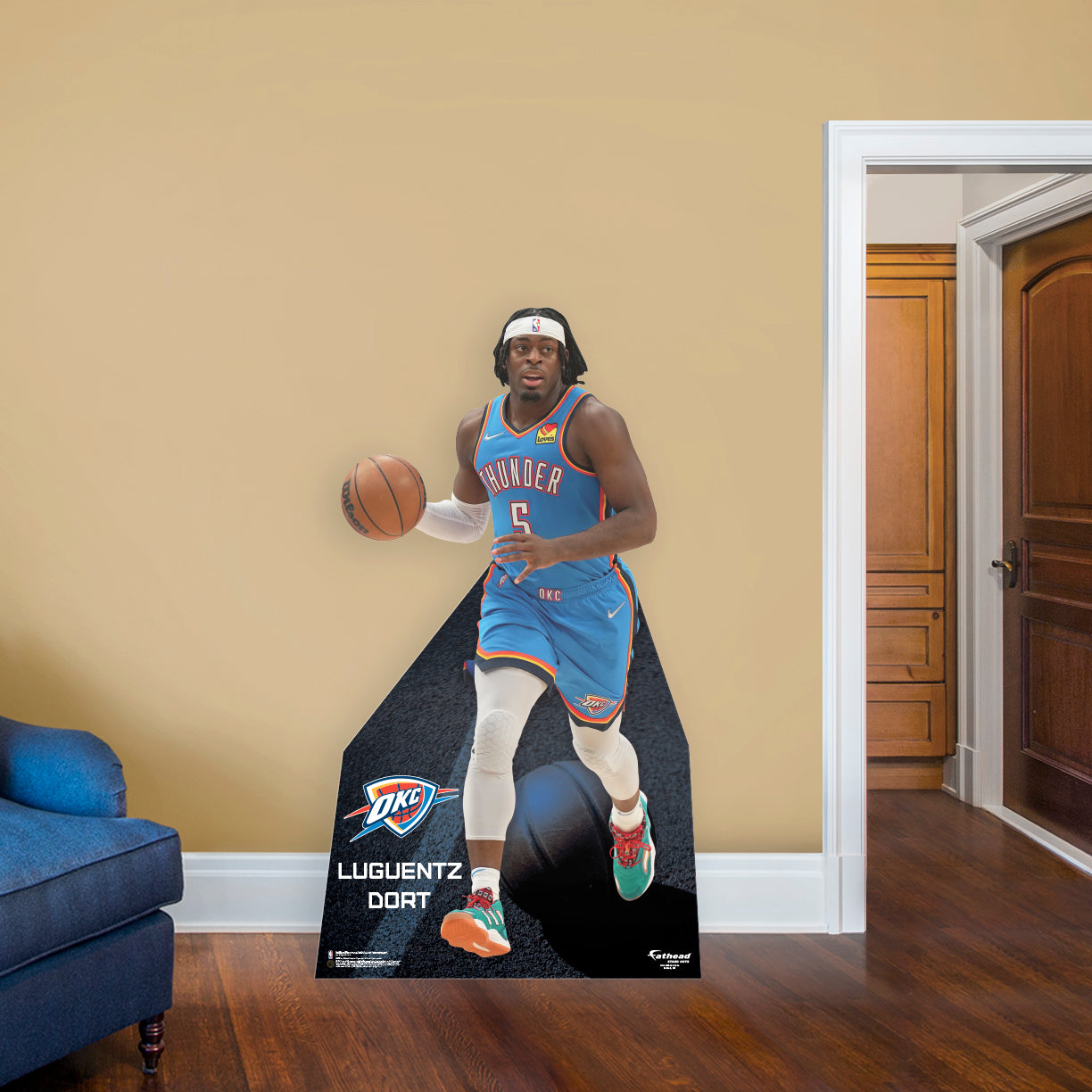 Oklahoma City Thunder: Luguentz Dort Life-Size Foam Core Cutout - Officially Licensed NBA Stand Out