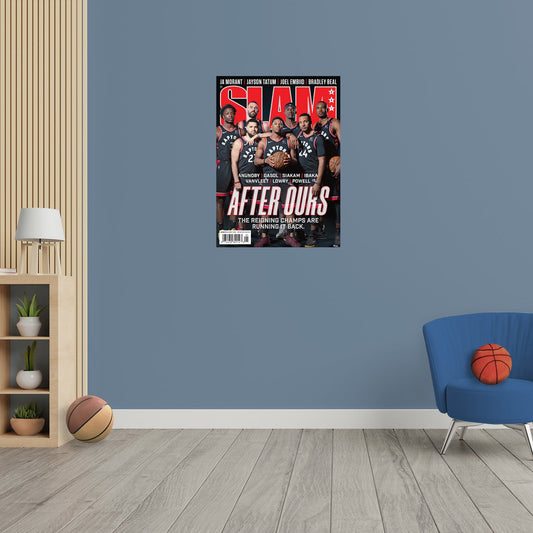 Toronto Raptors: OG Anunoby, Marc Gasol, Pascal Siakam, Serge Ibaka, Fred VanVleet, Kyle Lowry and Norman Powell SLAM Magazine 227 Cover Poster - Officially Licensed NBA Removable Adhesive Decal