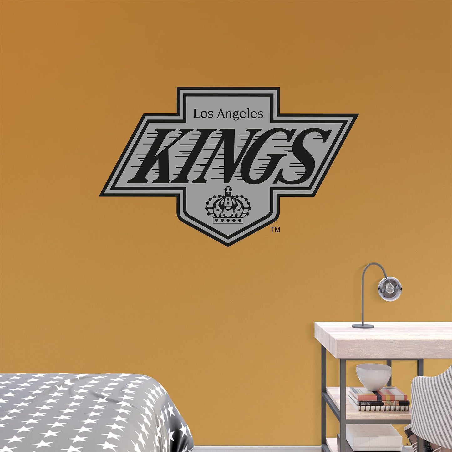 Los Angeles Kings: Vintage Logo - Officially Licensed NHL Removable Wall Decal