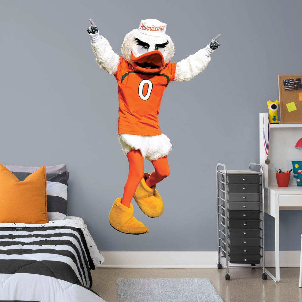 X-Large Mascot + 2 Decals (24"W x 39"H)