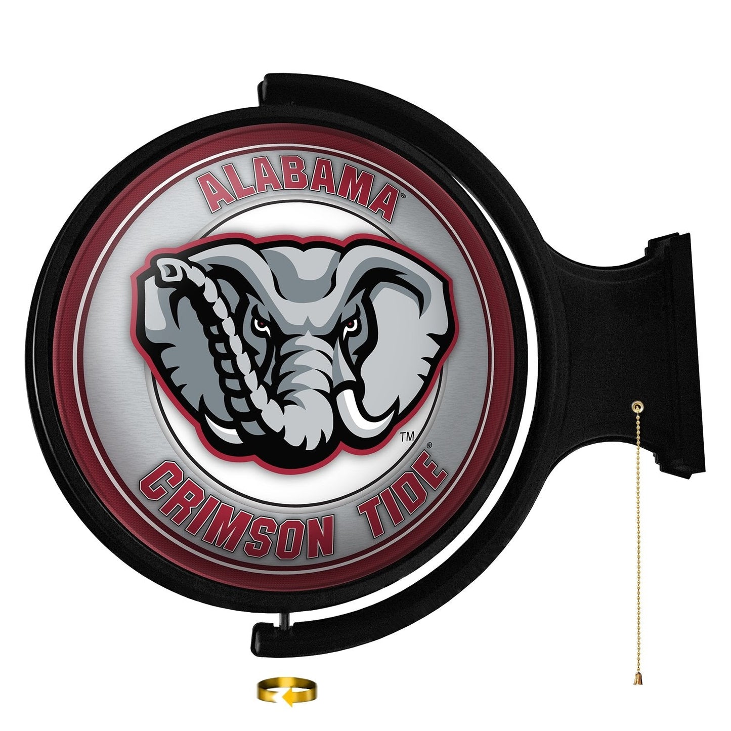Alabama Crimson Tide: Al Logo - Original Round Rotating Lighted Wall Sign - The Fan-Brand