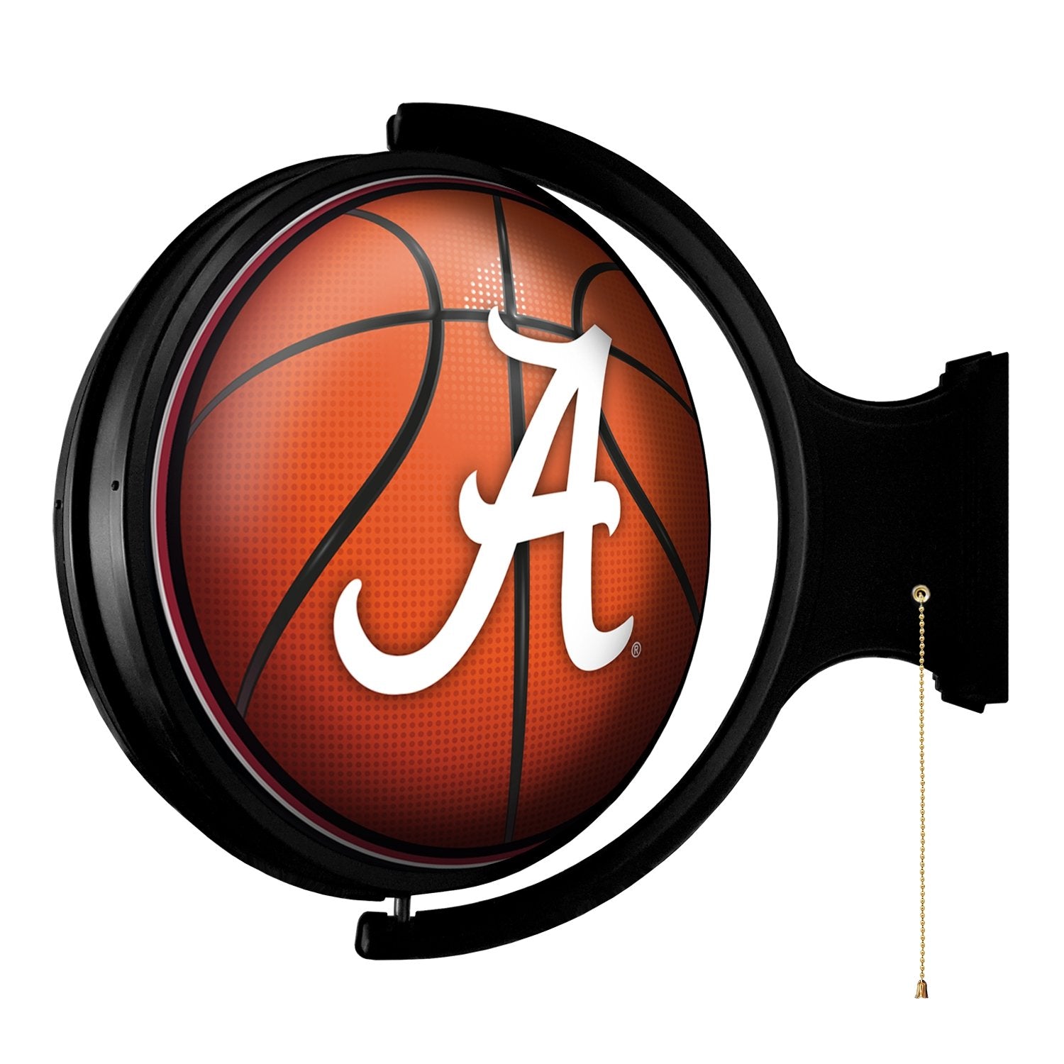 Alabama Crimson Tide: Basketball - Original Round Rotating Lighted Wall Sign - The Fan-Brand