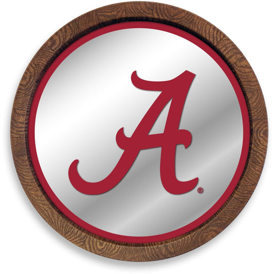 Alabama Crimson Tide: "Faux" Barrel Top Mirrored Wall Sign - The Fan-Brand