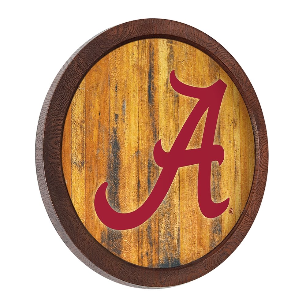 Alabama Crimson Tide: "Faux" Barrel Top Sign - The Fan-Brand
