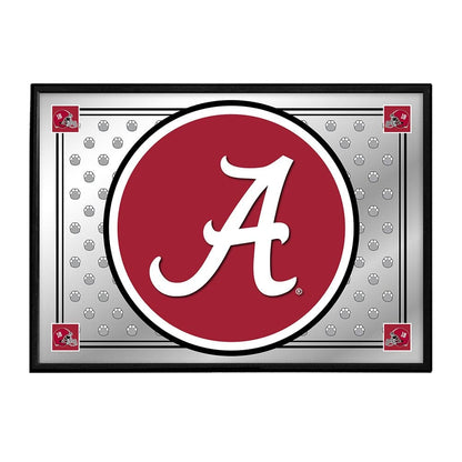 Alabama Crimson Tide: Team Spirit - Framed Mirrored Wall Sign - The Fan-Brand