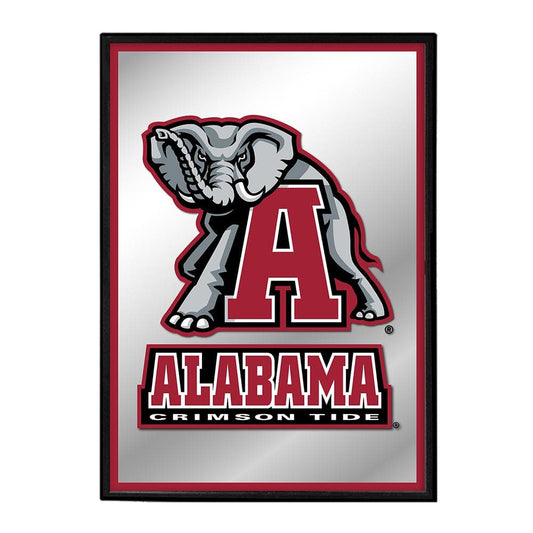 Alabama Crimson Tide: Tide - Framed Mirrored Wall Sign - The Fan-Brand