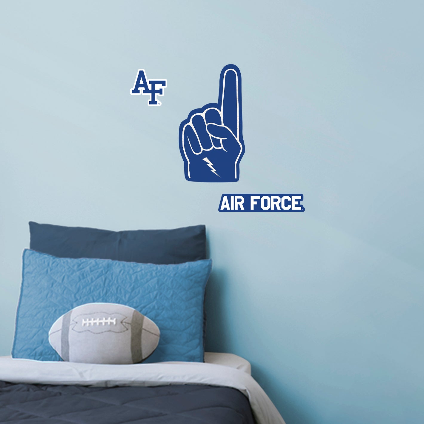 US Air Force Academy Falcons:    Foam Finger        - Officially Licensed NCAA Removable     Adhesive Decal