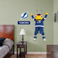 Tampa Bay Lightning: Thunderbug  Mascot        - Officially Licensed NHL Removable Wall   Adhesive Decal