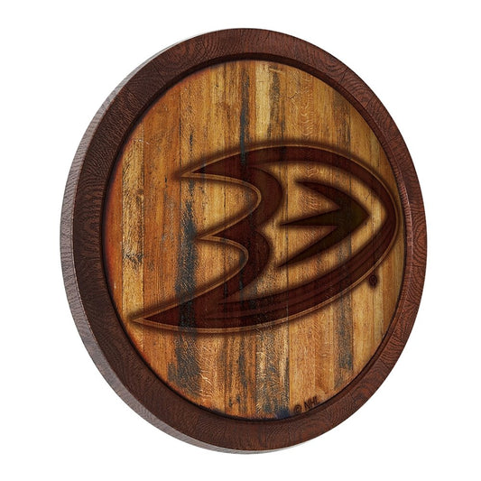 Anaheim Ducks: Branded "Faux" Barrel Top Sign - The Fan-Brand