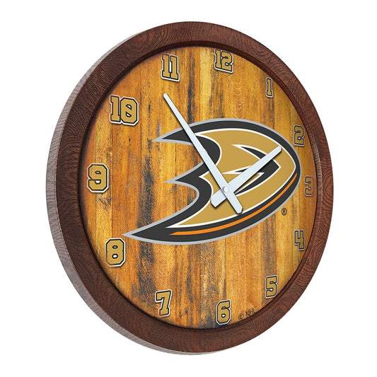 Anaheim Ducks: "Faux" Barrel Top Wall Clock - The Fan-Brand