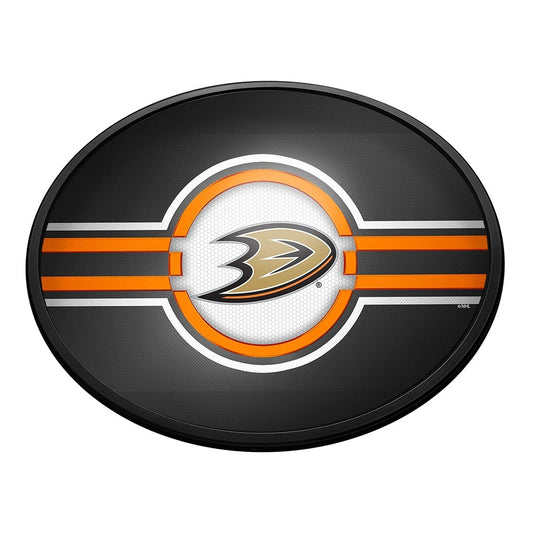 Anaheim Ducks: Oval Slimline Lighted Wall Sign - The Fan-Brand