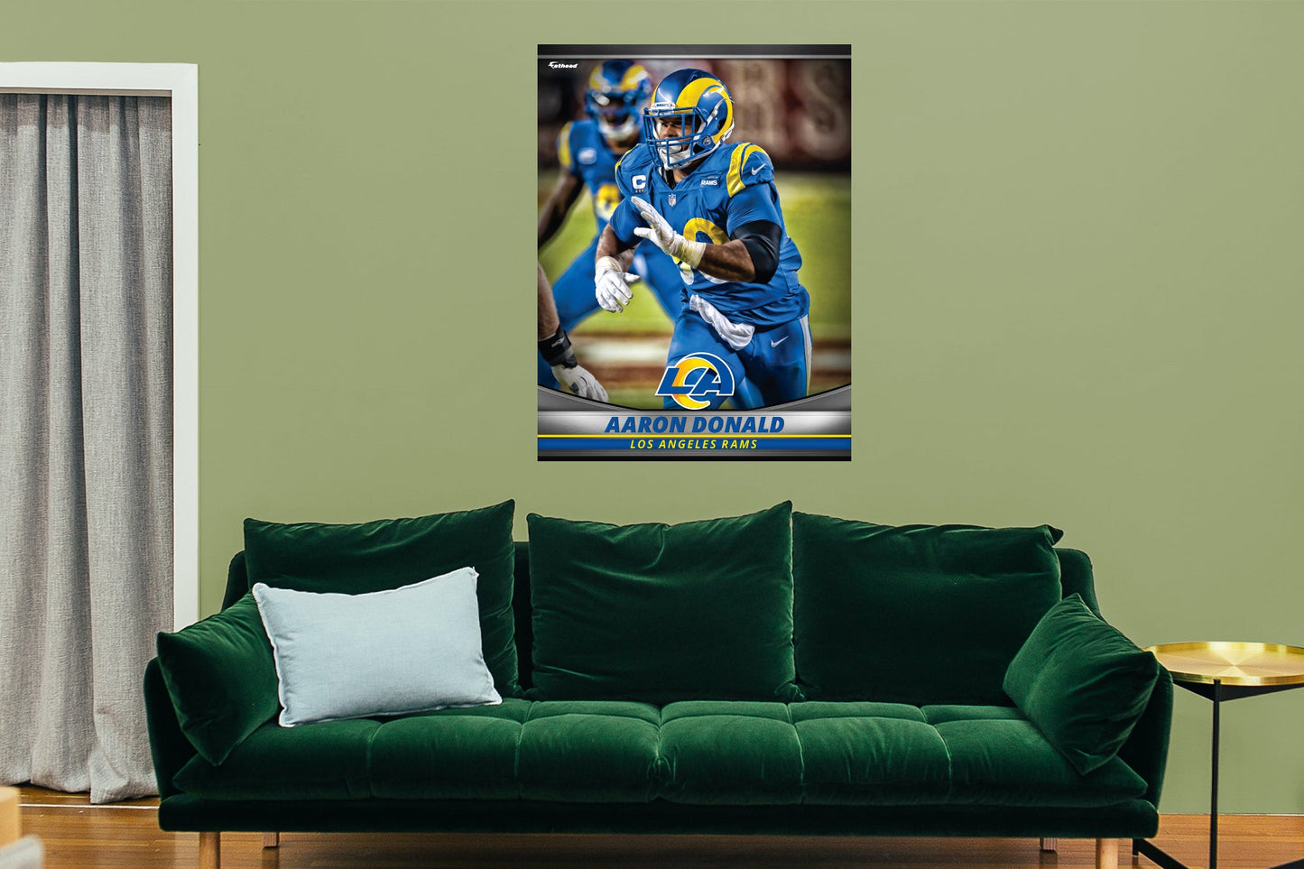 Los Angeles Rams: Aaron Donald  GameStar        - Officially Licensed NFL Removable     Adhesive Decal