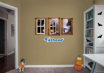 Halloween: Scarecrow Icon Instant Windows        -   Removable Wall   Adhesive Decal